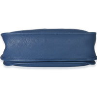 Hermès Blue Agate Clemence Evelyne 33 GM GHW Handbag 5