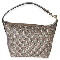 Gucci Taupe GG Shadow Monogram Canvas Super Mini Ophidia Hobo Handbag 4