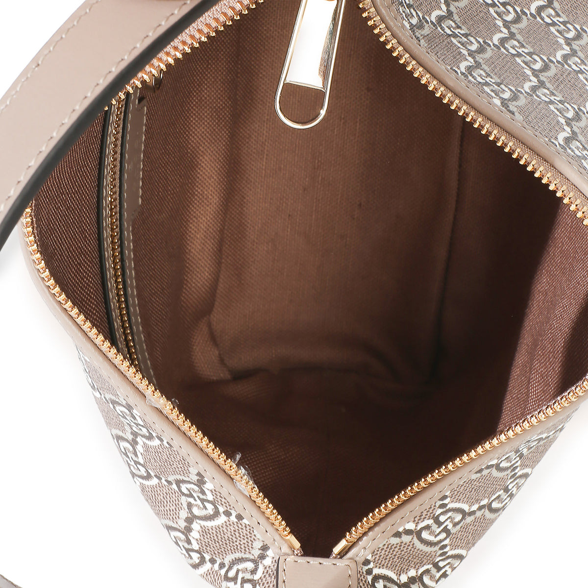 Gucci Taupe GG Shadow Monogram Canvas Super Mini Ophidia Hobo Handbag 8