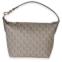 Gucci Taupe GG Shadow Monogram Canvas Super Mini Ophidia Hobo Handbag fv
