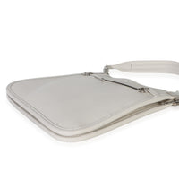 Gucci White Calfskin Horsebit Slim Shoulder Bag Handbag 6