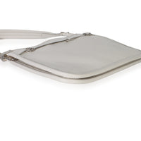Gucci White Calfskin Horsebit Slim Shoulder Bag Handbag 7