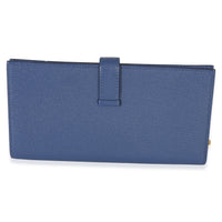 Hermès Bleu Brighton Chevre Mysore Bearn Wallet GHW Wallet 4