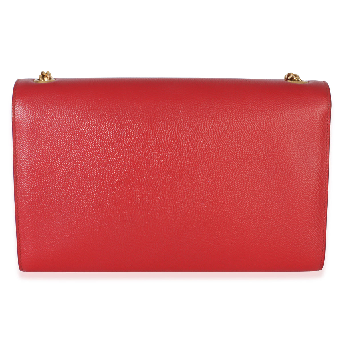 Saint Laurent Red Grain De Poudre Medium Kate Chain Bag Handbag 3