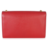 Saint Laurent Red Grain De Poudre Medium Kate Chain Bag Handbag 3