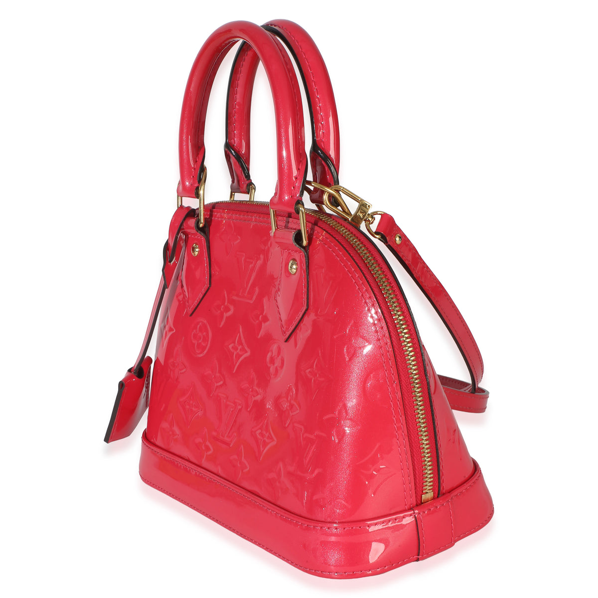 Louis Vuitton Hot Pink Monogram Vernis Alma BB Handbag 2