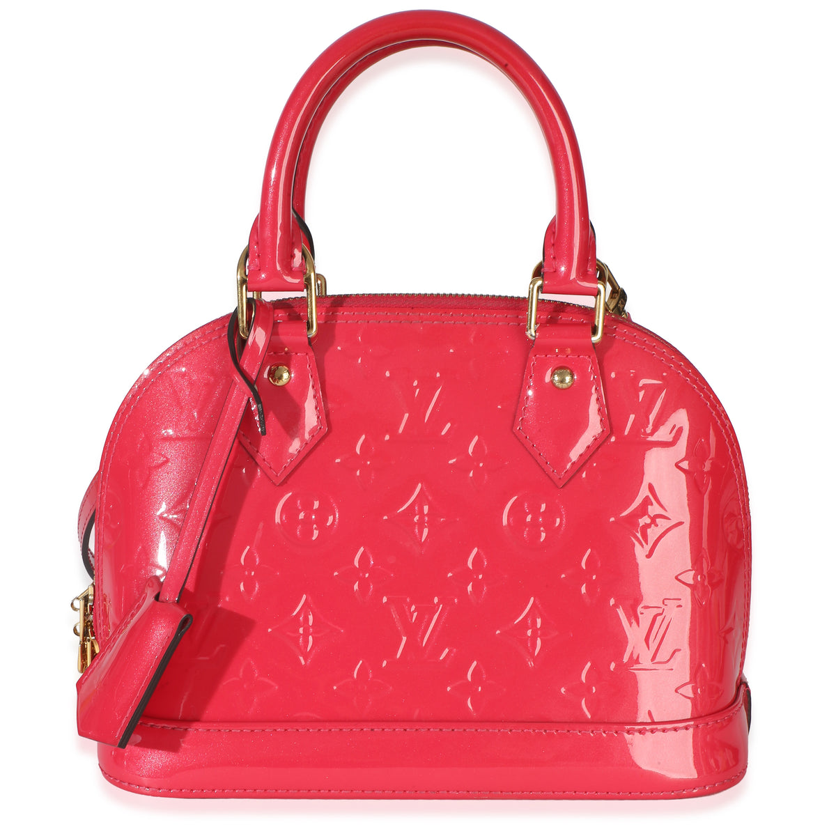Louis Vuitton Hot Pink Monogram Vernis Alma BB Handbag fv