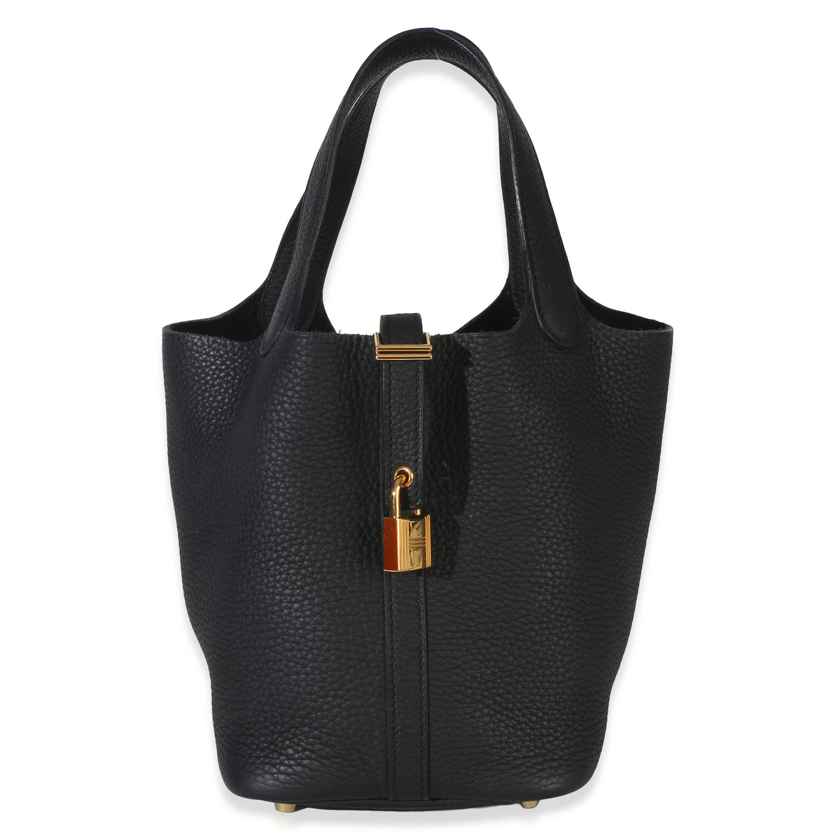 Hermès Black Clemence Picotin Lock 18 GHW Handbag id