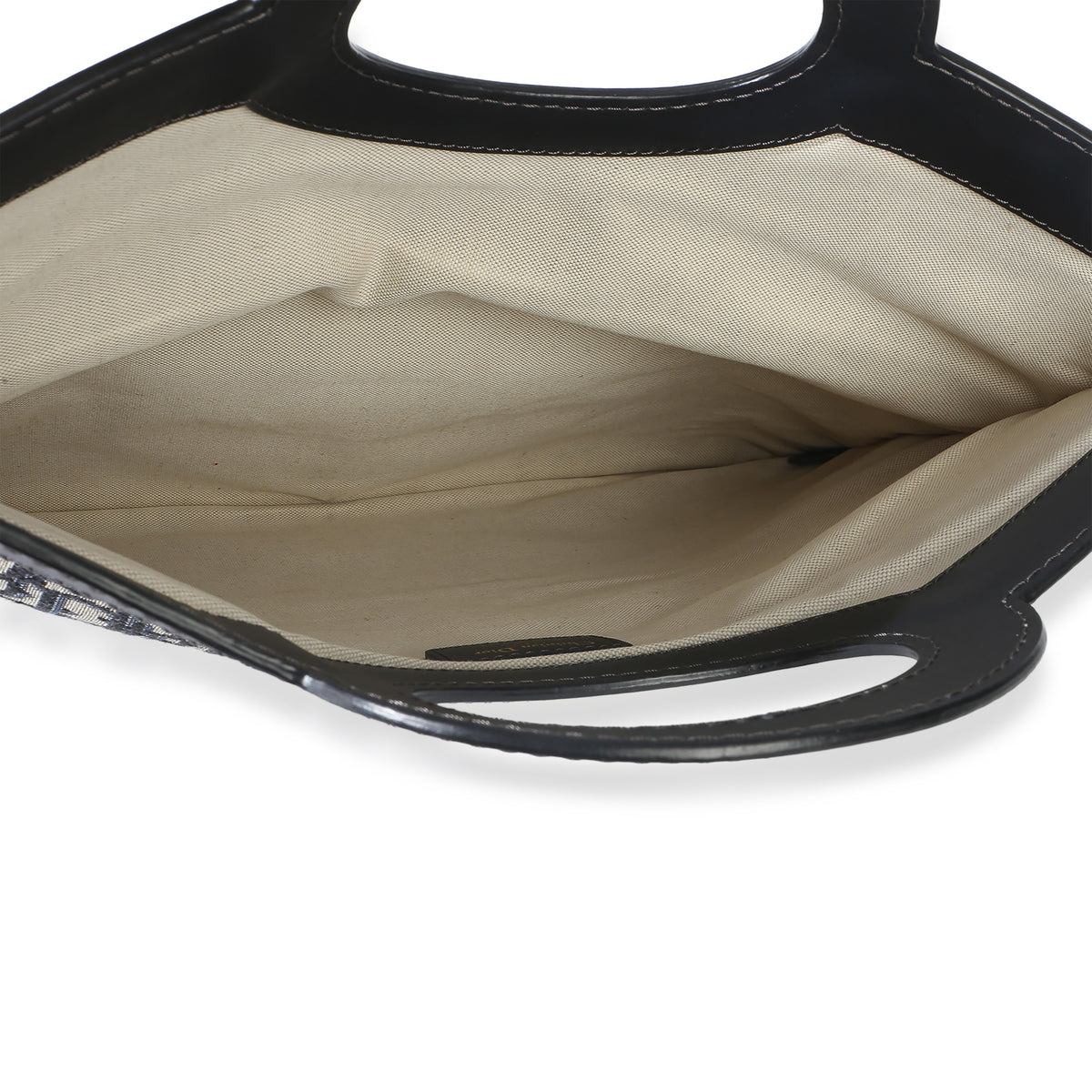 Christian Dior Navy Oblique Canvas Fold Over Clutch Handbag 11