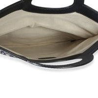 Christian Dior Navy Oblique Canvas Fold Over Clutch Handbag 11