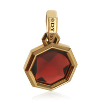 David Yurman Yellow Gold Garnet Pendant 3