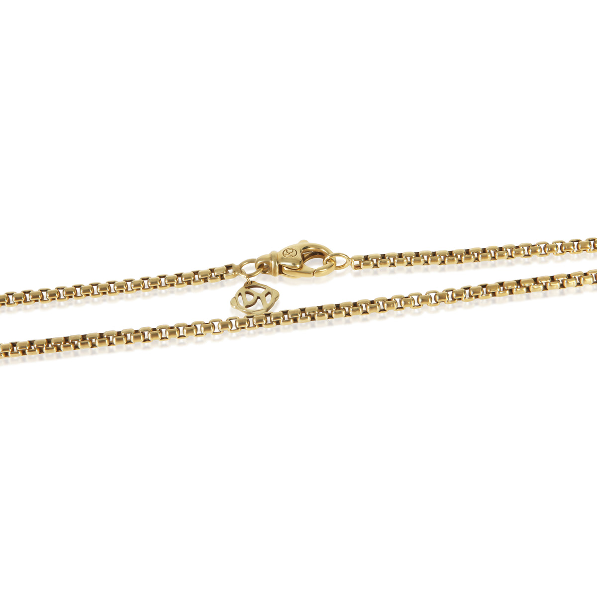 David Yurman Yellow Gold  Box Chain Necklace 2
