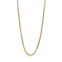 David Yurman Yellow Gold  Box Chain Necklace fv