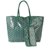 Goyard Green ine Canvas Saint Louis PM Handbag fv
