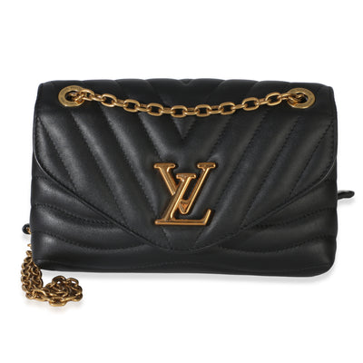 Louis Vuitton Black Calfskin New Wave MM NM Handbag fv
