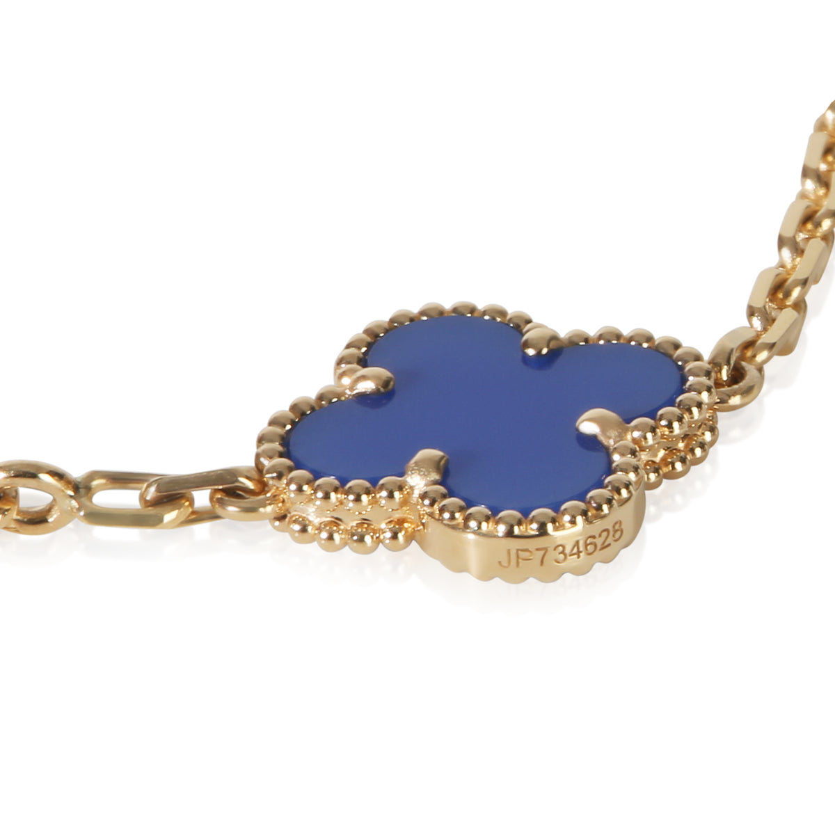 Van Cleef & Arpels Yellow Gold Agate Vintage Alhambra Bracelet 4