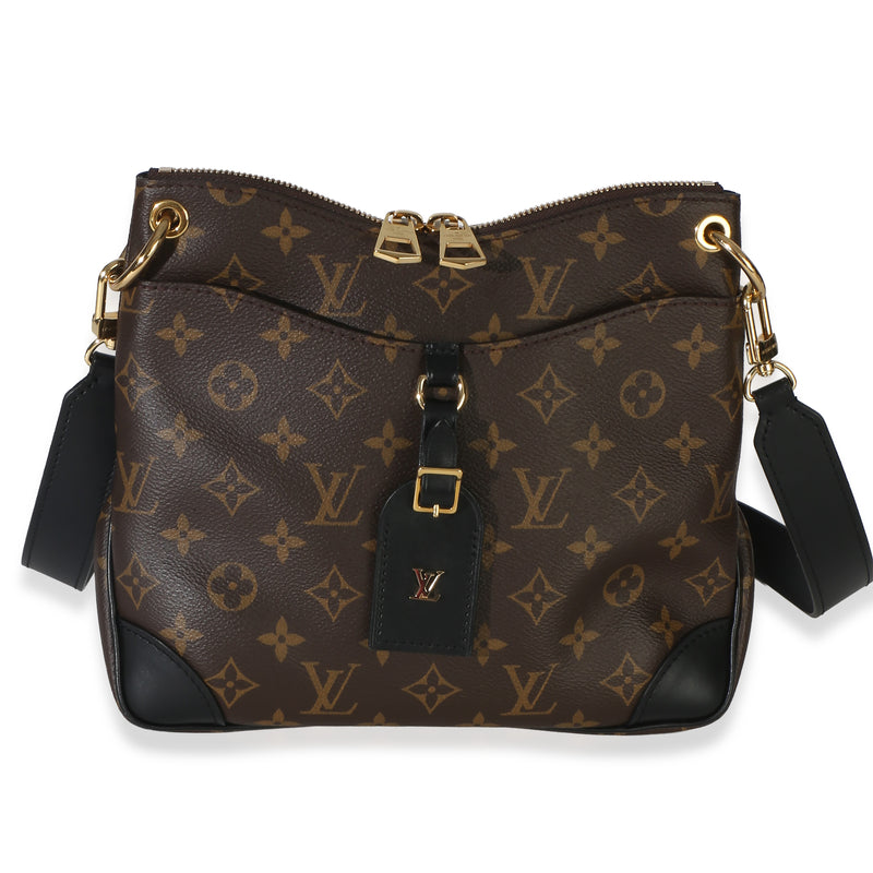 Louis Vuitton Black Monogram Canvas Odeon PM NM Handbag id