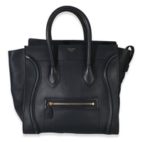 Celine Navy Smooth Calfskin Micro Luggage Handbag id