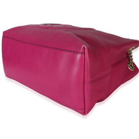 Gucci Pink Pebbled Calfskin Medium Soho Chain Shoulder Bag Handbag 6