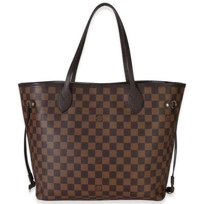 Louis Vuitton Damier Ebene Canvas Neverfull MM Handbag fv