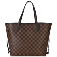 Louis Vuitton Damier Ebene Canvas Neverfull MM Handbag fv