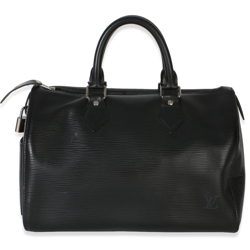 Louis Vuitton Black Epi Speedy 25 Handbag id