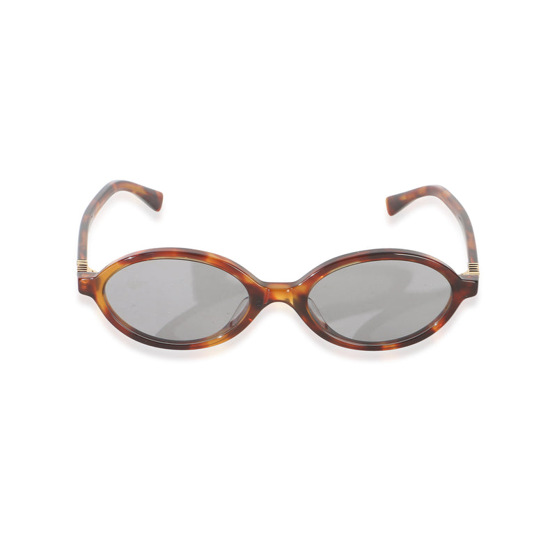 Miu Miu Tortoise Acetate Oval Regard Sunglasses id