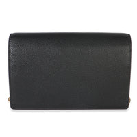 Gucci Black Red Dollar Calfskin GG Chain Wallet Handbag 3