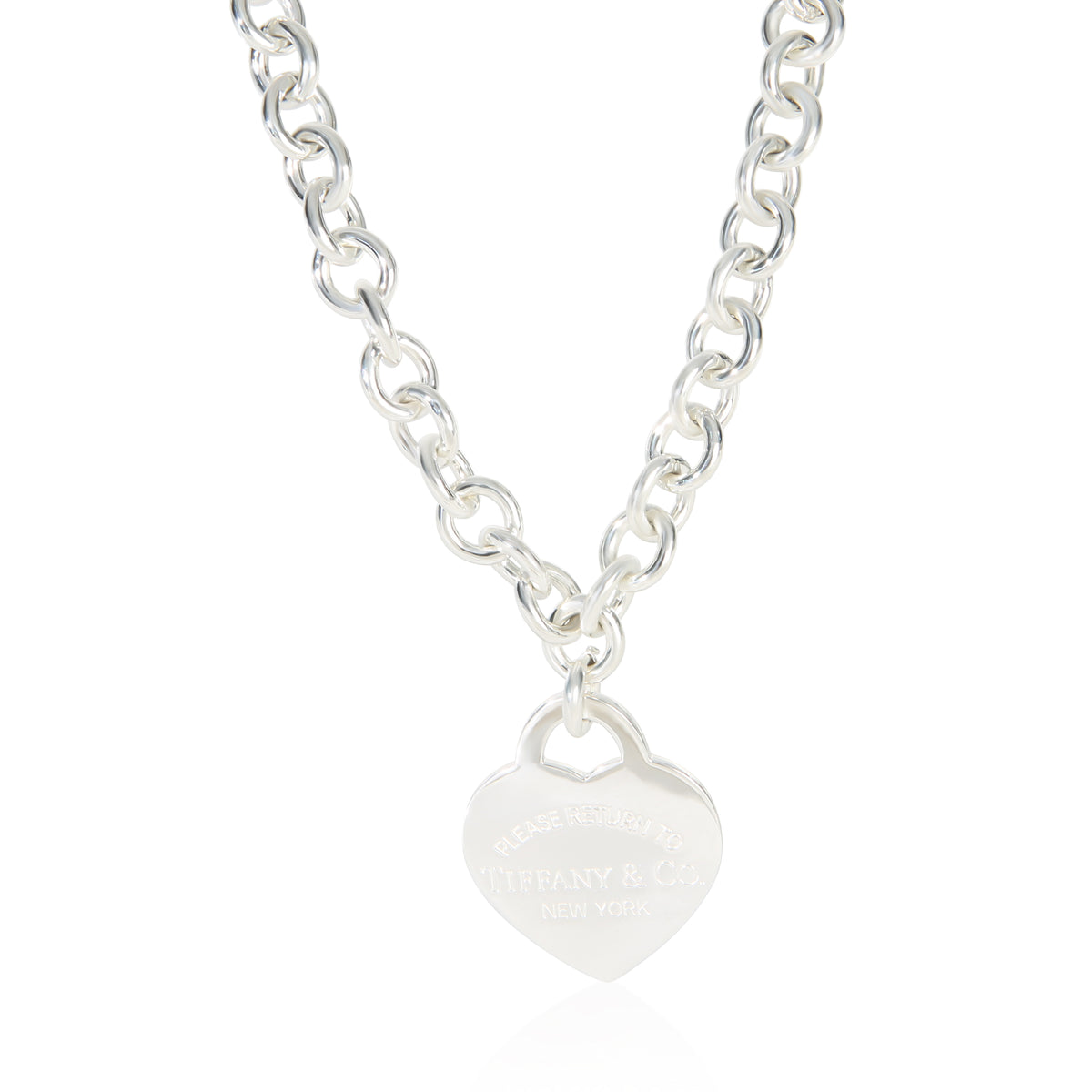 Tiffany & Co. Sterling Silver  Return To Tiffany XL Heart Necklace 2