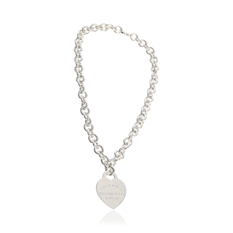 Tiffany & Co. Sterling Silver  Return To Tiffany XL Heart Necklace fv