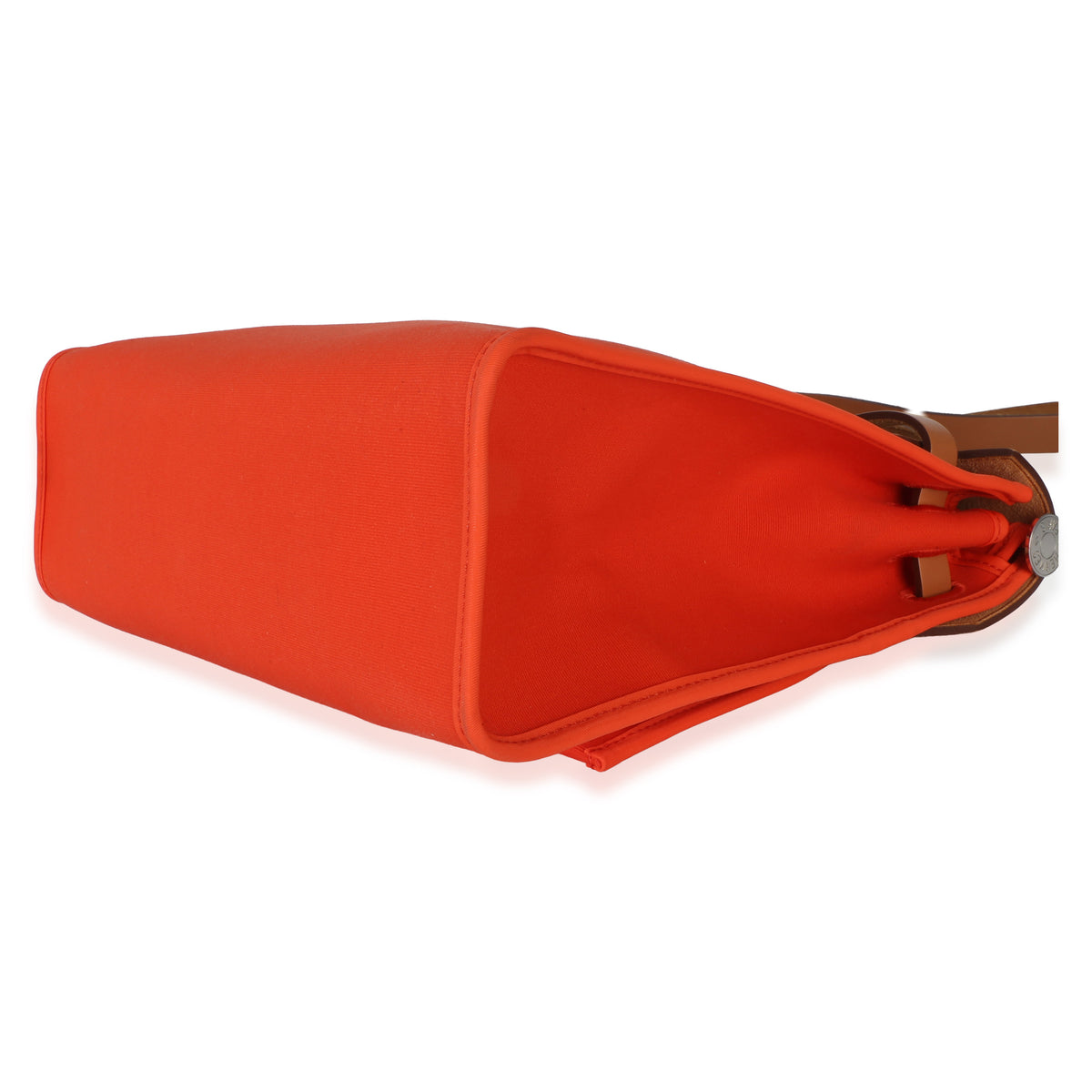 Hermès Orange Poppy Toile Vache Hunter Herbag Zip 31 PM PHW Handbag 6