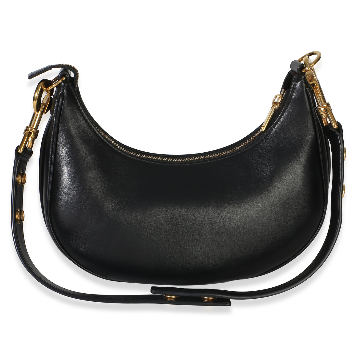 Celine Black Smooth Calfskin Medium Ava Strap Bag Handbag 4