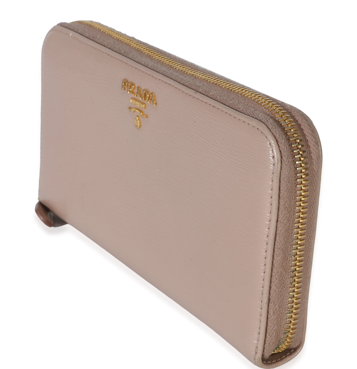 Prada Light Pink Vitello Move Zip Around Wallet Wallet 2