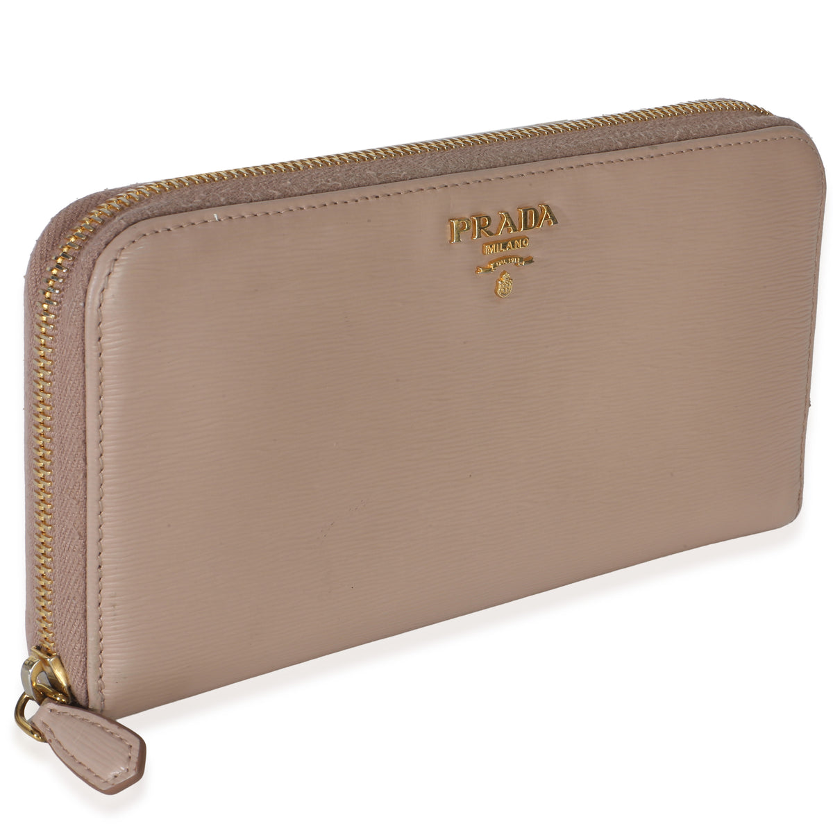 Prada Light Pink Vitello Move Zip Around Wallet Wallet 3