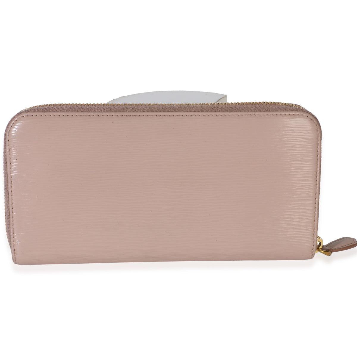 Prada Light Pink Vitello Move Zip Around Wallet Wallet 4
