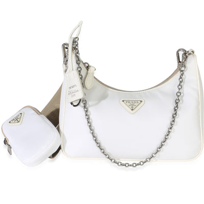 Prada White Re Nylon Re Edition 2005 Bag Handbag fv