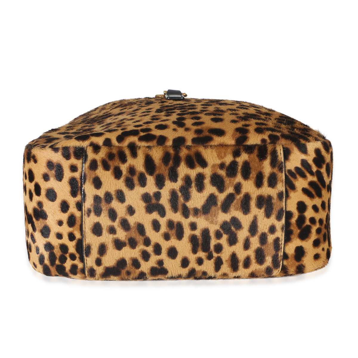 Saint Laurent Brown Pony Hair Nappa Leopard Print Small Le 5 A 7 Soft Hobo Handbag 5