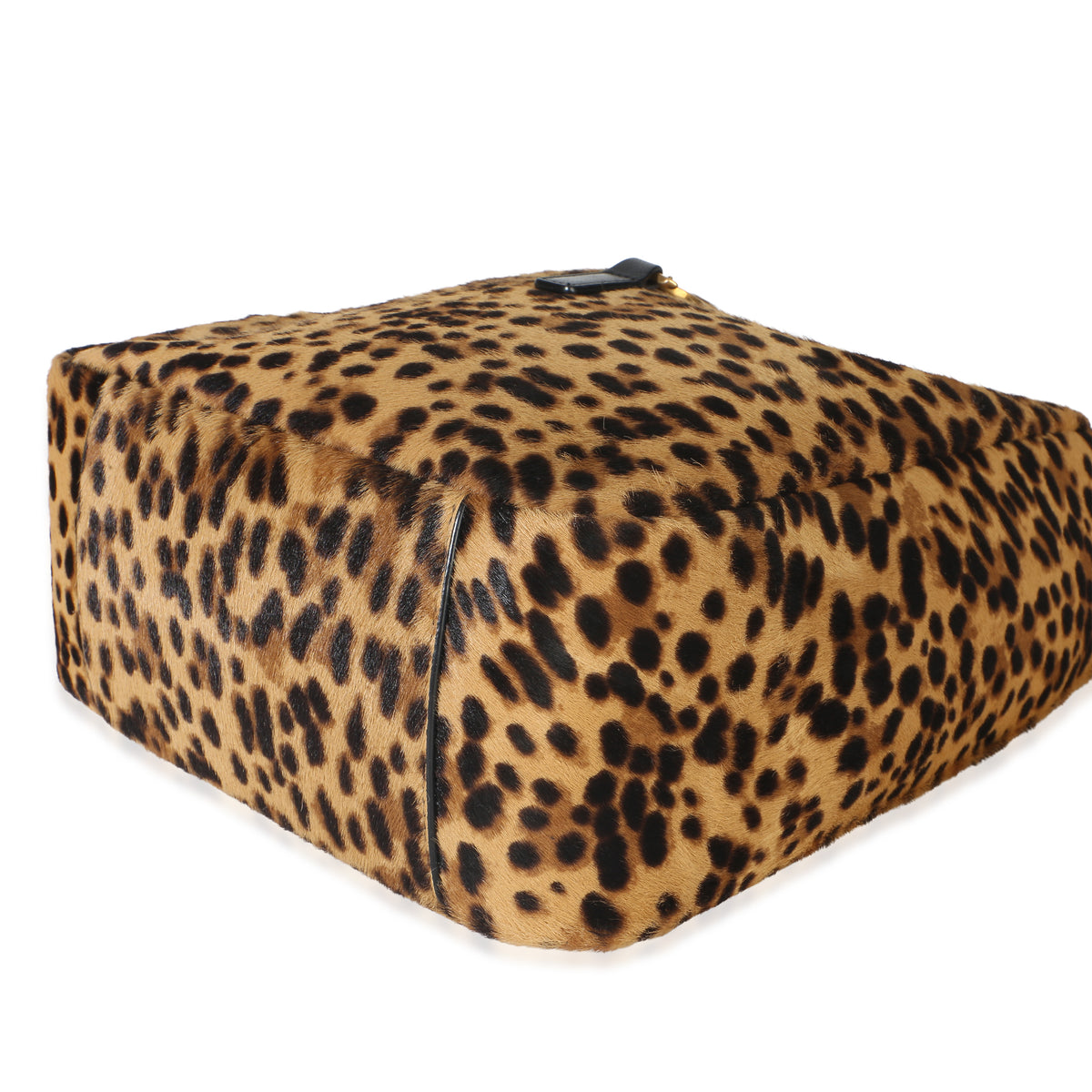Saint Laurent Brown Pony Hair Nappa Leopard Print Small Le 5 A 7 Soft Hobo Handbag 6