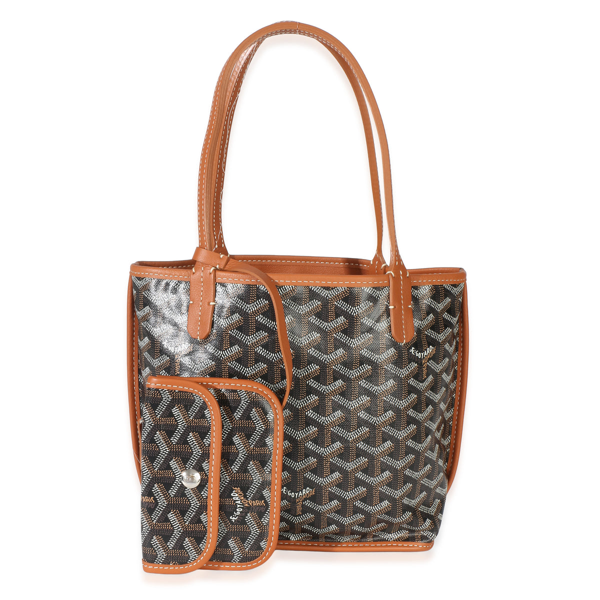 Goyard Black Gold ine Canvas Mini Anjou Handbag id