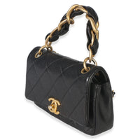 Chanel Black Quilted Lambkin Small Chain Is More Flap Bag Handbag 2