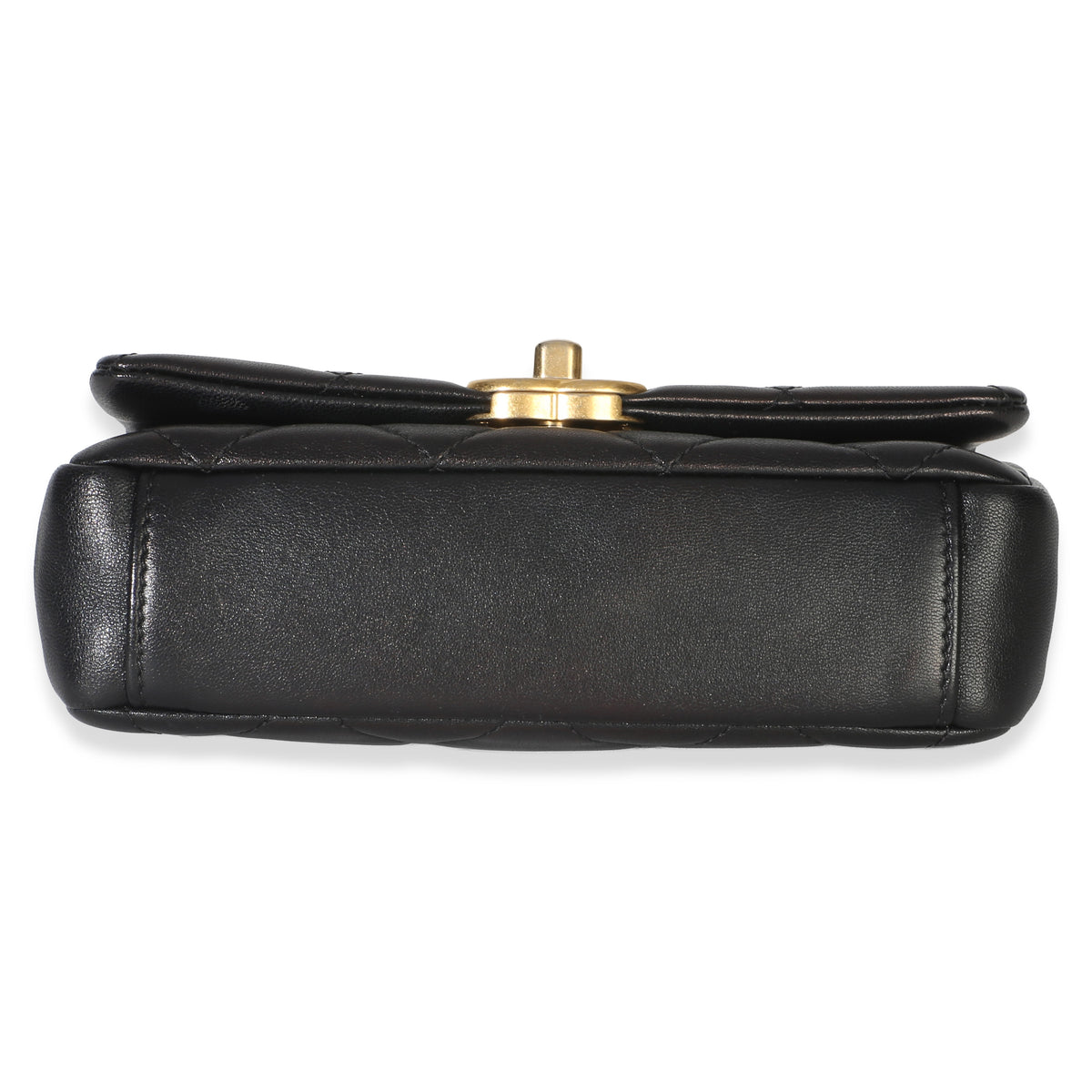 Chanel Black Quilted Lambkin Small Chain Is More Flap Bag Handbag 5