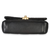 Chanel Black Quilted Lambkin Small Chain Is More Flap Bag Handbag 5
