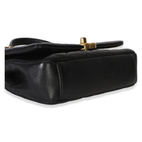 Chanel Black Quilted Lambkin Small Chain Is More Flap Bag Handbag 7