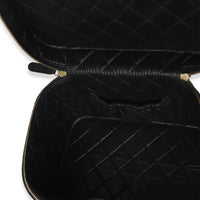 Chanel Black Quilted Caviar Large Vanity Pouch Handbag 8