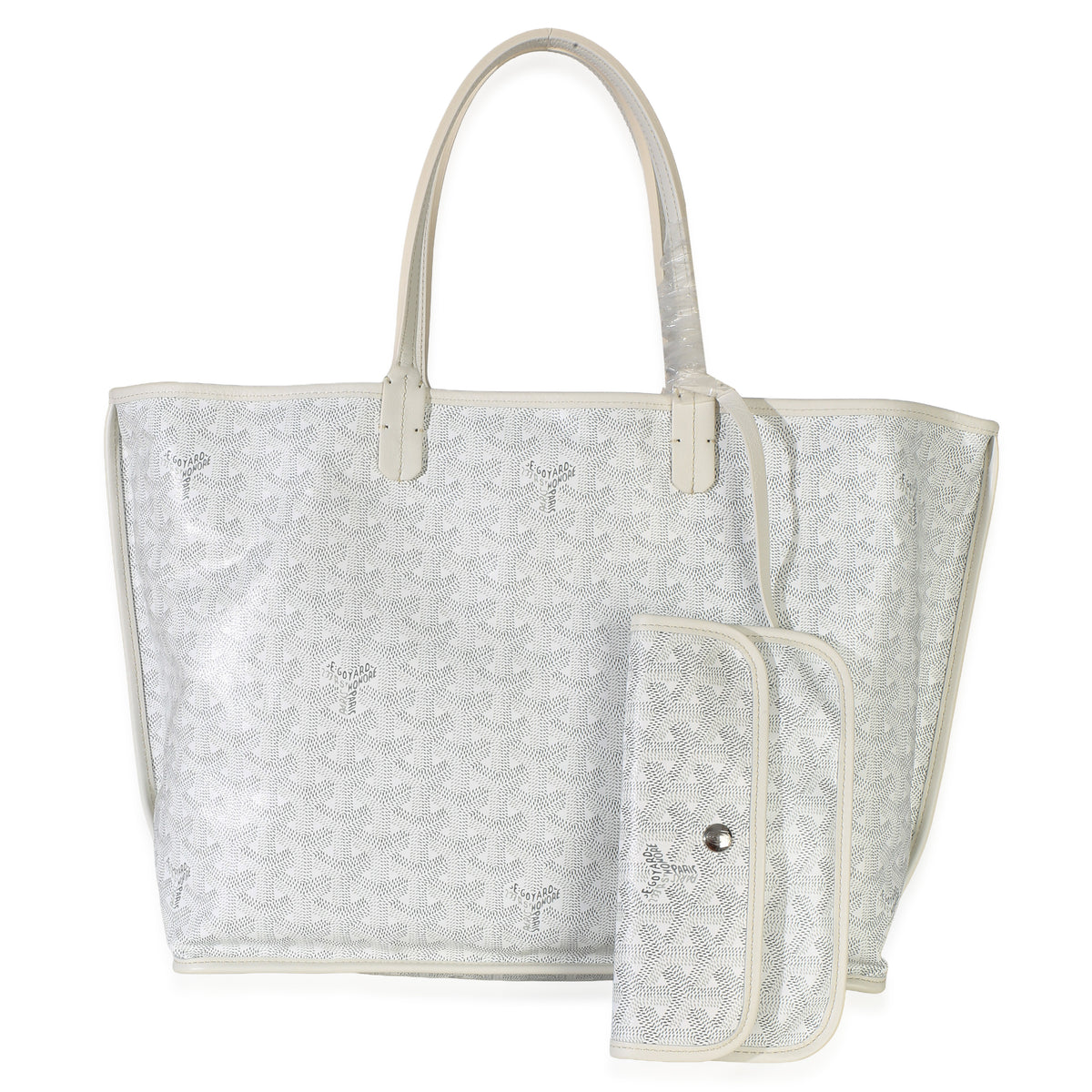 Goyard White ine Canvas Anjou PM Handbag id