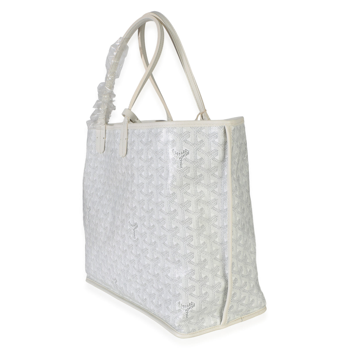 Goyard White ine Canvas Anjou PM Handbag 2