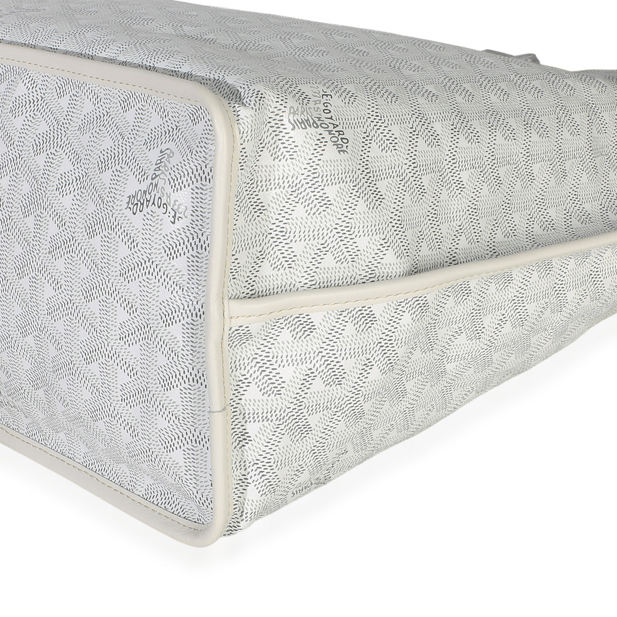 Goyard White ine Canvas Anjou PM Handbag 6