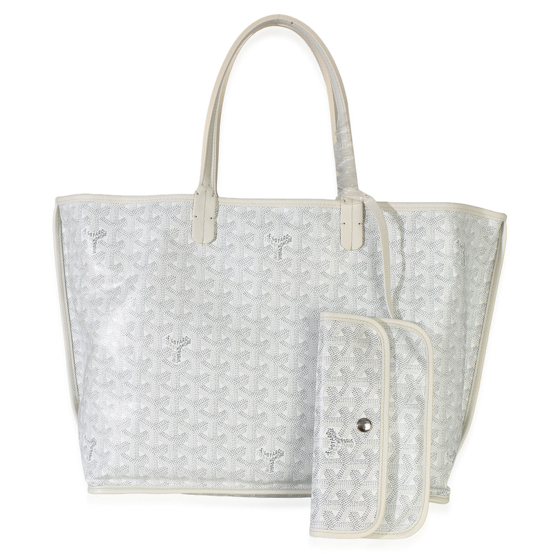Goyard White ine Canvas Anjou PM Handbag fv