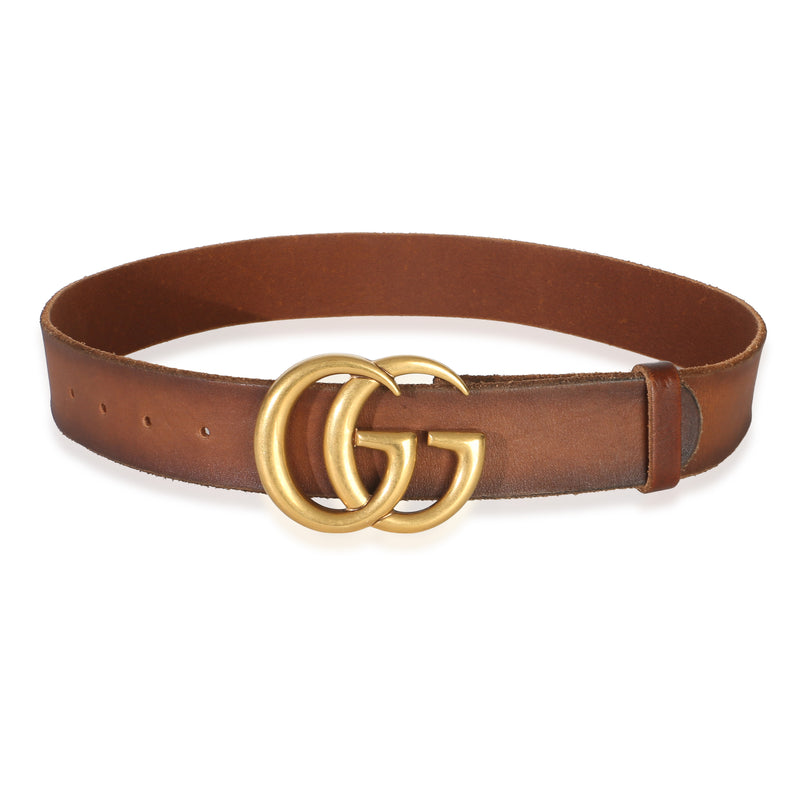 Gucci Brown Calfskin GG Marmont Belt 75/30 id