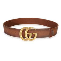 Gucci Brown Calfskin GG Marmont Belt 75/30 id